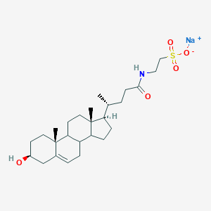 molecular formula C26H42NNaO5S B095397 Tauro-3beta-hydroxy-5-cholenoate CAS No. 17238-48-1