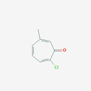 molecular formula C8H7ClO B095411 2-Chloro-6-methylcyclohepta-2,4,6-trien-1-one CAS No. 16939-67-6
