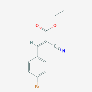 molecular formula C12H10BrNO2 B095419 (E)-Ethyl 3-(4-bromophenyl)-2-cyanoacrylate CAS No. 18861-58-0