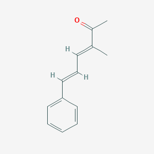 molecular formula C13H14O B095420 3,5-Hexadien-2-one, 3-methyl-6-phenyl- CAS No. 19520-38-8