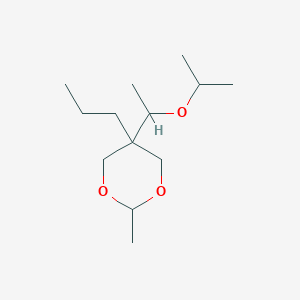 molecular formula C13H26O3 B095424 m-DIOXANE, 5-(1-ISOPROPOXYETHYL)-2-METHYL-5-PROPYL-, (Z)- CAS No. 19476-86-9