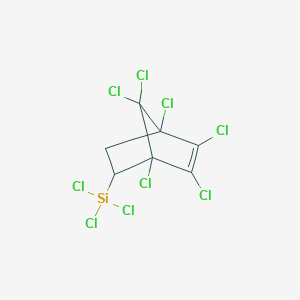 B095434 1,2,3,4,7,7-Hexachloro-5-(trichlorosilyl)-2-norbornene CAS No. 18134-58-2