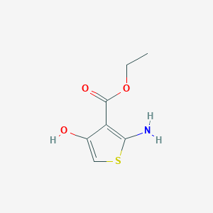 molecular formula C7H9NO3S B095480 Ethyl 2-amino-4-hydroxy-3-thiophenecarboxylate CAS No. 16694-23-8