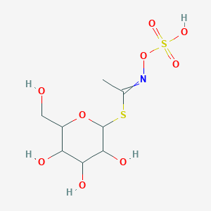 molecular formula C8H14KNO10S2 B095488 [3,4,5-三羟基-6-(羟甲基)氧杂环-2-基] N-磺氧乙酰亚氨基硫代酸酯 CAS No. 15592-33-3