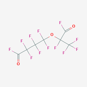 molecular formula C7F12O3 B095496 2,2,3,3,4,4-六氟-4-[(1,1,1,2,3-五氟-3-氧代丙-2-基)氧基]丁酰氟 CAS No. 19190-57-9