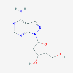 B095514 5-(4-Aminopyrazolo[3,4-d]pyrimidin-1-yl)-2-(hydroxymethyl)oxolan-3-ol CAS No. 17318-21-7