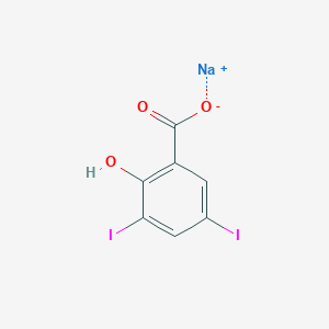 molecular formula C7H3I2NaO3 B095522 3,5-二碘水杨酸钾 CAS No. 17274-17-8