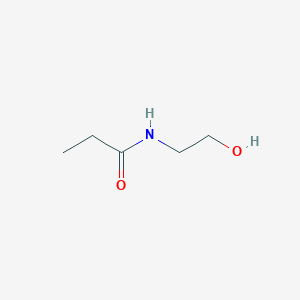 molecular formula C5H11NO2 B095570 N-(2-Hydroxyethyl)propionamide CAS No. 18266-55-2