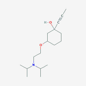 B095636 Cyclohexanol, 1-, 3-diisopropylamino-2-ethoxy-1-propynyl- CAS No. 16464-42-9