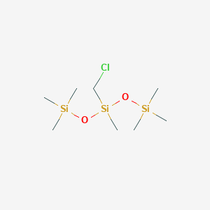 molecular formula C8H23ClO2Si3 B095647 3-(氯甲基)-1,1,1,3,5,5,5-七甲基三硅氧烷 CAS No. 17201-87-5