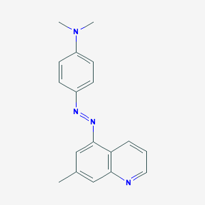 molecular formula C18H18N4 B095673 5-((p-(Dimethylamino)phenyl)azo)-7-methylquinoline CAS No. 17400-65-6