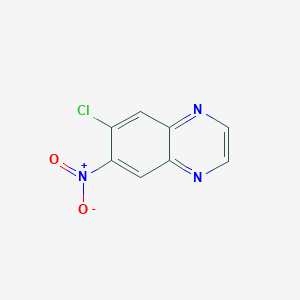 molecular formula C8H4ClN3O2 B009568 6-氯-7-硝基喹喔啉 CAS No. 109541-21-1