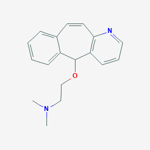 molecular formula C18H20N2O B095730 5-(2-(Dimethylamino)ethoxy)-5H-benzo(4,5)cyclohepta(1,2-b)pyridine CAS No. 17895-76-0