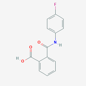 molecular formula C14H10FNO3 B095750 邻苯二甲酰胺，N-(对氟苯基)- CAS No. 19336-77-7