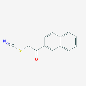 molecular formula C13H9NOS B095762 2-萘甲酰甲基硫氰酸酯 CAS No. 19339-62-9