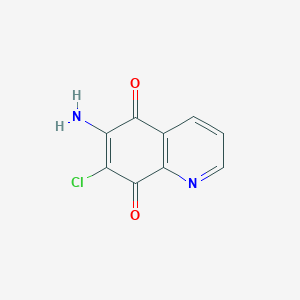 molecular formula C9H5ClN2O2 B095775 6-Amino-7-chloro-5,8-dioxoquinoline CAS No. 18892-39-2