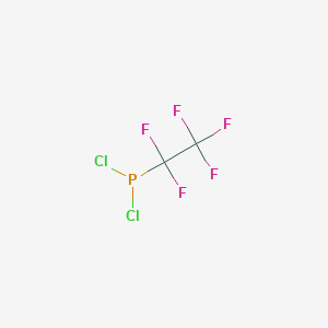 molecular formula C2Cl2F5P B095778 Dichloro(1,1,2,2,2-pentafluoroethyl)phosphane CAS No. 17426-84-5