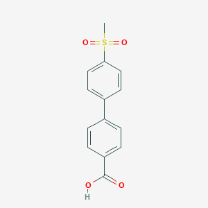 molecular formula C14H12O4S B095785 4-(4-Methylsulfonylphenyl)benzoic acid CAS No. 16734-98-8