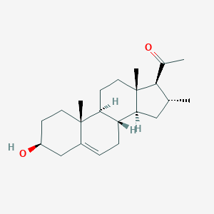 molecular formula C22H34O2 B095789 Pregn-5-en-20-one, 3beta-hydroxy-16alpha-methyl- CAS No. 16394-71-1