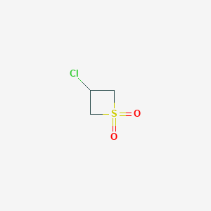 molecular formula C3H5ClO2S B095794 3-Chlorothietane 1,1-dioxide CAS No. 15953-83-0
