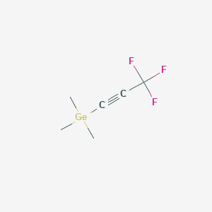 molecular formula C6H9F3Ge B095809 Germane, trimethyl(3,3,3-trifluoro-1-propynyl)- CAS No. 19097-37-1