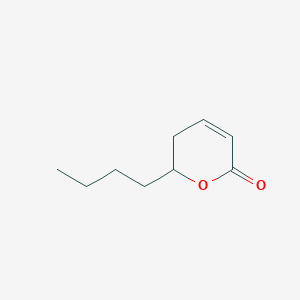 molecular formula C9H14O2 B095810 2H-Pyran-2-one, 6-butyl-5,6-dihydro- CAS No. 16400-70-7