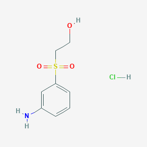 molecular formula C8H12ClNO3S B095836 2-(3-氨基苯磺酰)乙醇盐酸盐 CAS No. 19076-03-0