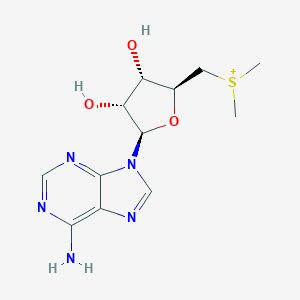 molecular formula C12H18N5O3S+ B095845 5'-脱氧-5'-(二甲基-λ~4~-硫代)腺苷 CAS No. 15648-76-7