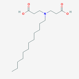 molecular formula C18H35NO4 B095852 N-(2-Carboxyethyl)-N-dodecyl-beta-alanine CAS No. 17066-08-9