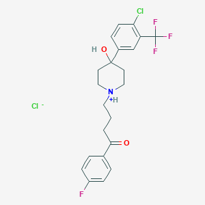 molecular formula C22H23Cl2F4NO2 B095858 Seperidol hydrochloride CAS No. 17230-87-4