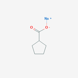 molecular formula C6H9NaO2 B095870 Sodium cyclopentane carboxylate CAS No. 17273-89-1