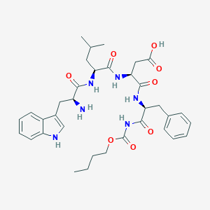 molecular formula C35H46N6O8 B095887 Butyloxycarbonyl-tryptophyl-leucyl-aspartyl-phenylalaninamide CAS No. 17554-05-1