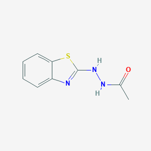 molecular formula C9H9N3OS B095897 N'-(1,3-benzothiazol-2-yl)acetohydrazide CAS No. 18672-63-4