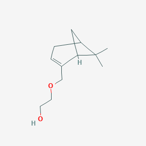 molecular formula C12H20O2 B095919 Ethanol, 2-((6,6-dimethylbicyclo(3.1.1)hept-2-en-2-yl)methoxy)-(9CI) CAS No. 17140-74-8