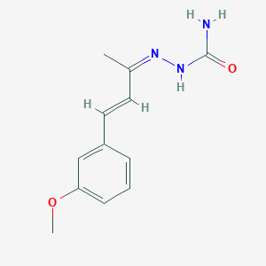 molecular formula C12H15N3O2 B095942 [(Z)-[(E)-4-(3-Methoxyphenyl)but-3-en-2-ylidene]amino]urea CAS No. 16983-77-0