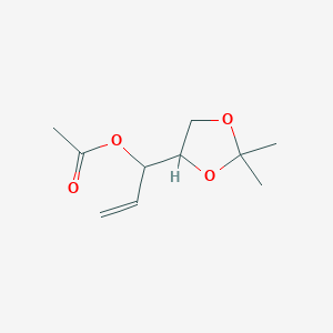 B095954 2,2-Dimethyl-alpha-vinyl-1,3-dioxolane-4-methanol acetate CAS No. 18524-20-4