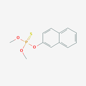 molecular formula C12H13O3PS B095969 Phosphorothioic acid, O,O-dimethyl O-2-naphthalenyl ester CAS No. 15323-47-4