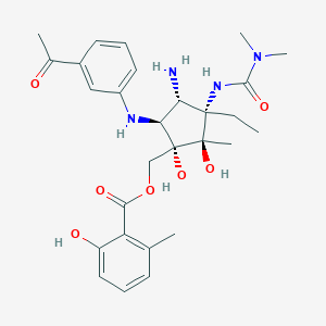 molecular formula C28H38N4O7 B009597 7-脱氧帕克他霉素 CAS No. 104820-96-4