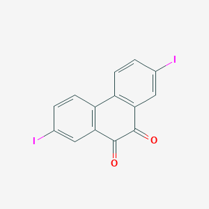 molecular formula C14H6I2O2 B096020 2,7-Diiodophenanthrene-9,10-dione CAS No. 16218-32-9