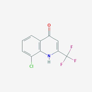 molecular formula C10H5ClF3NO B096051 8-Chloro-4-Hydroxy-2-(Trifluoromethyl)Quinoline CAS No. 18706-22-4