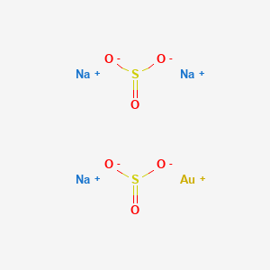 molecular formula AuNa3O6S2 B096053 亚硫酸金(1+)钠盐 (2:1:3) CAS No. 19153-98-1