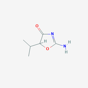 molecular formula C6H10N2O2 B096060 2-氨基-5-异丙基-1,3-恶唑-4(5H)-酮 CAS No. 15900-26-2