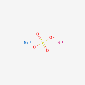 molecular formula KNaO4S B096148 Potassium sodium sulfate CAS No. 16800-24-1