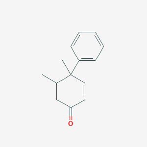 molecular formula C14H16O B096149 4,5-Dimethyl-4-phenyl-2-cyclohexen-1-one CAS No. 17622-47-8
