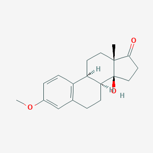molecular formula C19H24O3 B096192 (8S,9S,13S,14S)-14-Hydroxy-3-methoxy-13-methyl-6,7,8,9,11,12,15,16-octahydrocyclopenta[a]phenanthren-17-one CAS No. 15909-06-5
