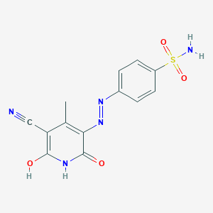 B096239 Benzenesulfonamide, 4-[(5-cyano-1,2-dihydro-6-hydroxy-4-methyl-2-oxo-3-pyridinyl)azo]- CAS No. 16539-99-4