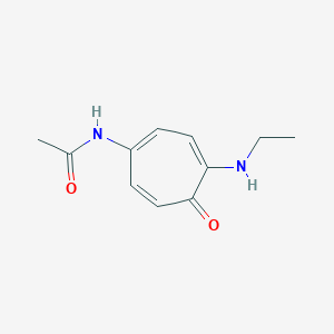 B096240 Acetamide, N-(4-(ethylamino)-5-oxo-1,3,6-cycloheptatrien-1-YL)- CAS No. 18188-69-7