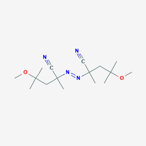 molecular formula C16H28N4O2 B096263 2,2'-Azobis(4-methoxy-2,4-dimethylvaleronitrile) CAS No. 15545-97-8