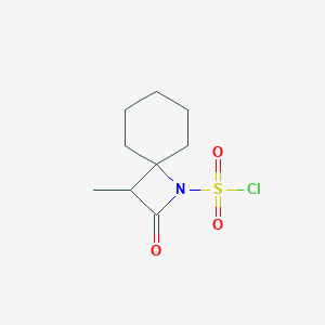 molecular formula C9H14ClNO3S B096268 1-Chlorosulfonyl-3-methyl-1-azaspiro[3.5]nonan-2-one CAS No. 16933-89-4