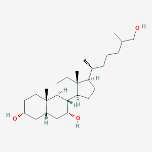 molecular formula C27H48O3 B096276 5beta-Cholestane-3alpha,7alpha,26-triol CAS No. 15313-69-6